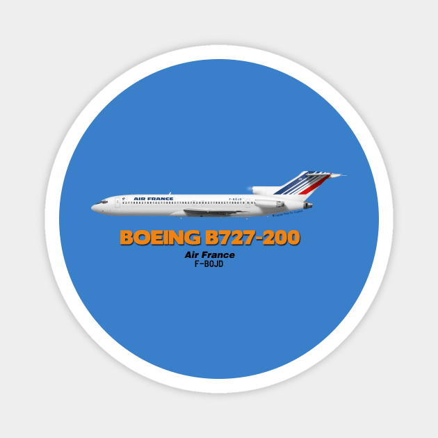 Boeing B727-200 - Air France Magnet by TheArtofFlying